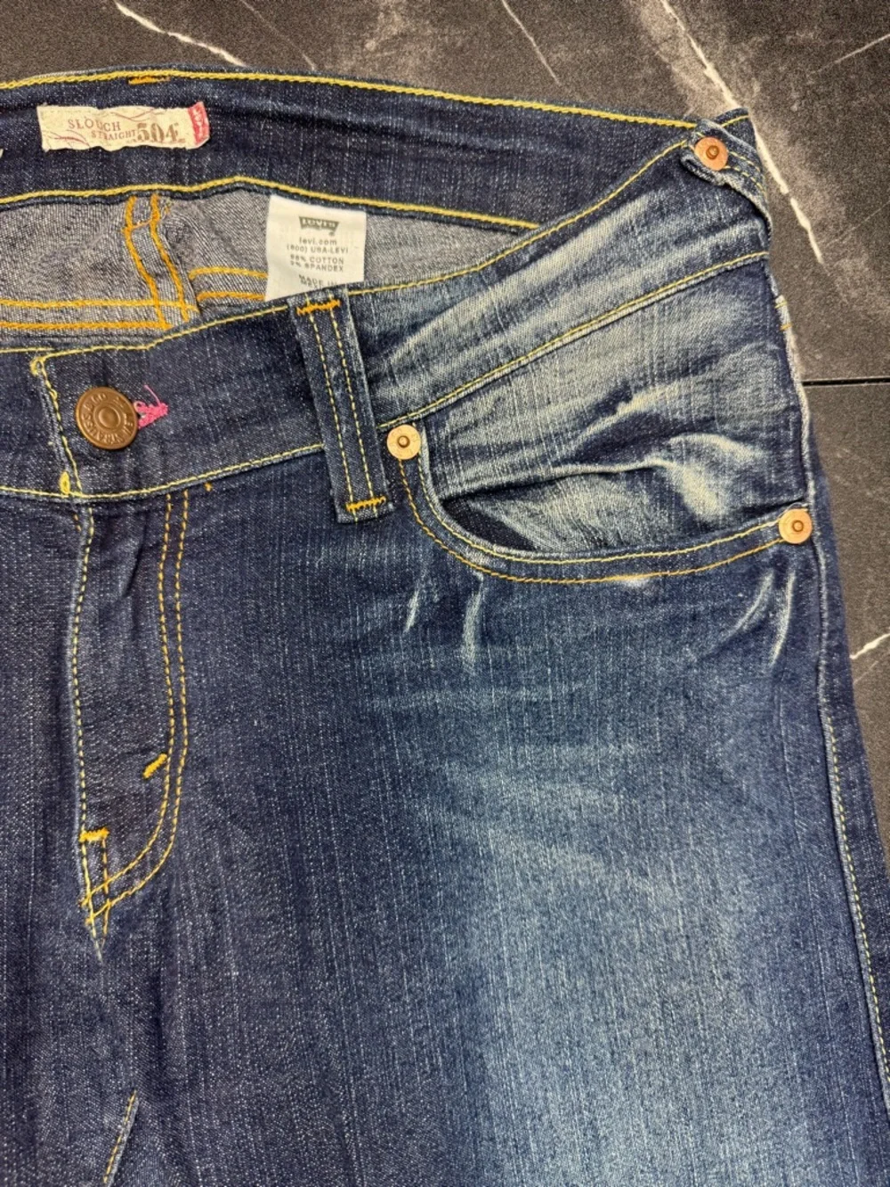 Levi’s Y2K Low Rise Bootcut Jeans Women's 11 Dark Wash Faded Denim Retro